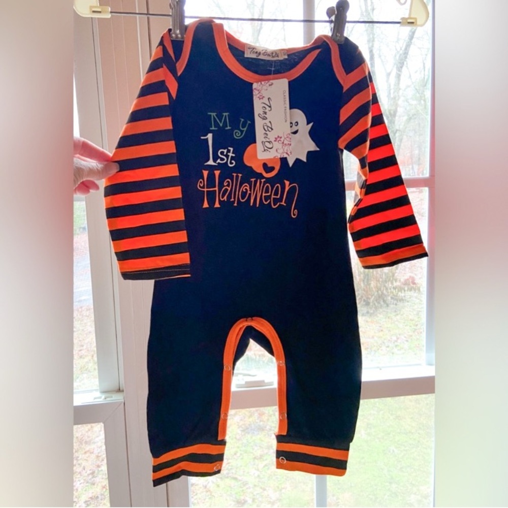 Halloween Baby Long Sleeve One Piece. First Halloween for Baby’s First Year NWT